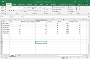 Day, Month, Year, Weekday from date in Excel - OfficeInside.Org