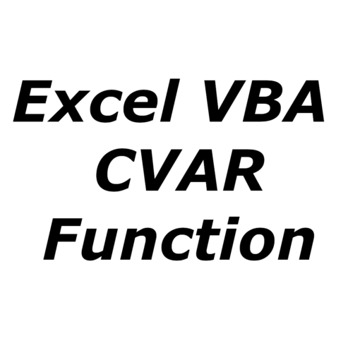 Excel VBA CVAR function