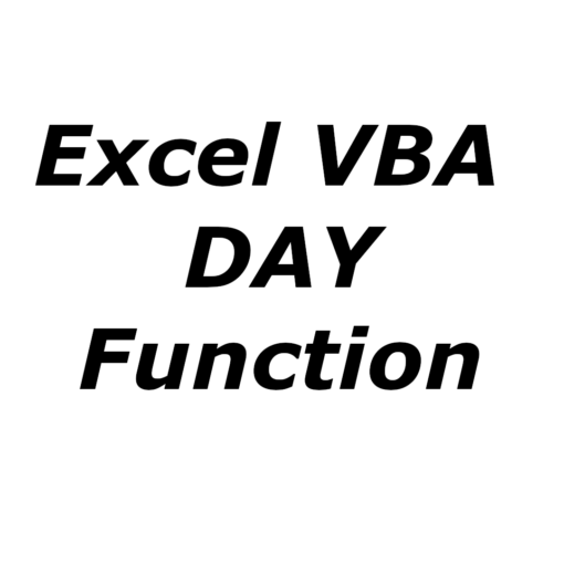 Excel VBA DAY function