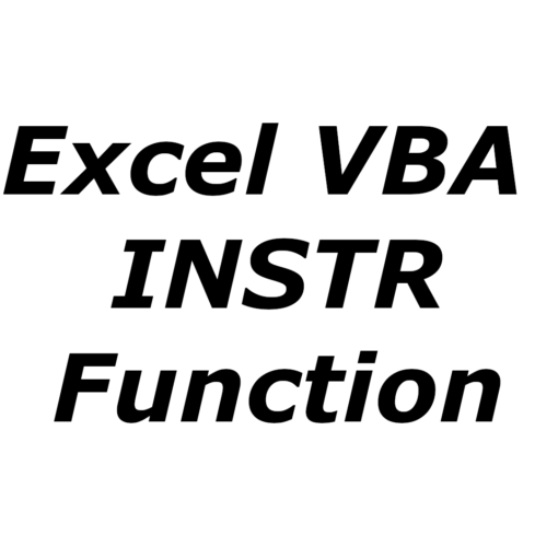 Excel VBA INSTR function