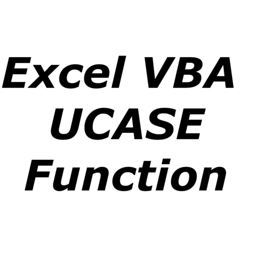 Excel VBA UCASE function