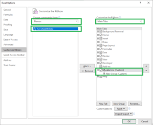 add in excel vba