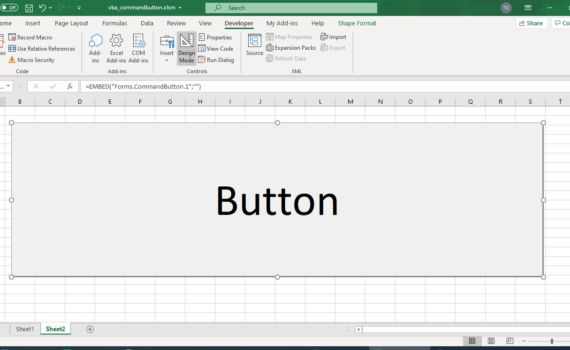 ActiveX controls - CommandButton in Excel VBA