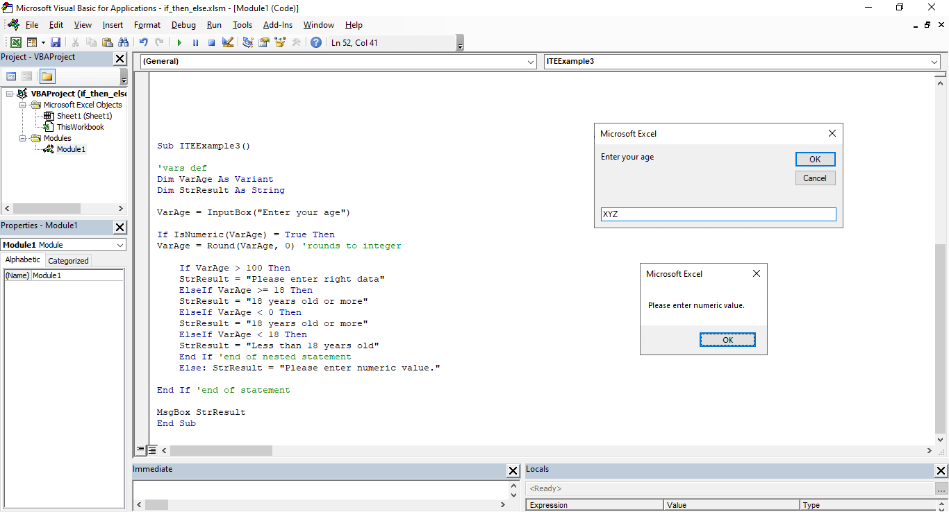 Excel vba if несколько условий